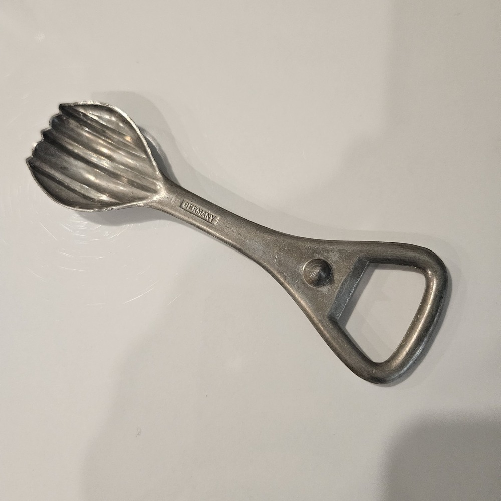 Vintage Germany bottle opener and butter multitool Garnieta Wilesco Spoon